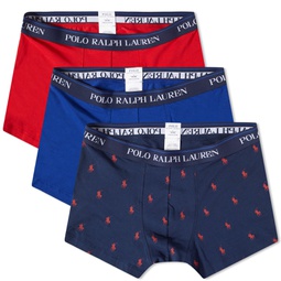 Polo Ralph Lauren Cotton Trunk - 3 Pack Navy, Royal & Red