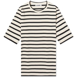 Jil Sander+ Striped Logo T-Shirt Bluejay