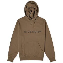 Givenchy Archetype Logo Hoodie Khaki