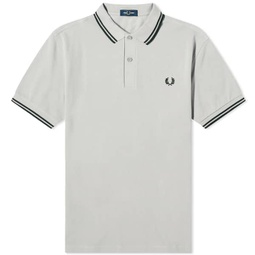 Fred Perry Twin Tipped Polo Limestone & Black