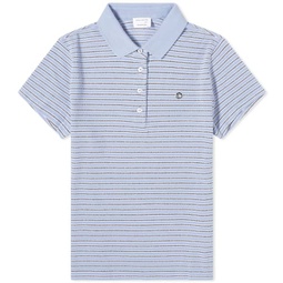 Saks Potts Venus Polo Shirt Blue Stripe