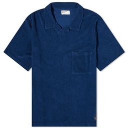Universal Works Lightweight Terry Vacation Polo Navy