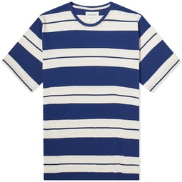 Oliver Spencer Stripe Conduit T-Shirt Navy