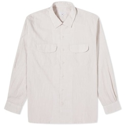 Engineered Garments Classic Shirt Beige Cotton Slub