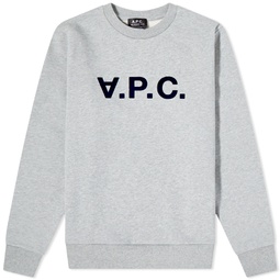 A.P.C. Viva Inverted Logo Sweater Grey