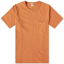 Velva Sheen Pigment Dyed Pocket T-Shirt Terracotta