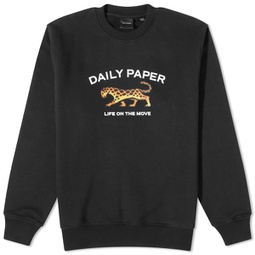Daily Paper Radama Tiger Crew Sweater Black
