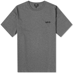 A.P.C. Joachim Small VPC Logo T-Shirt Heathered Light Grey