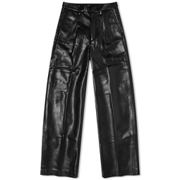 Anine Bing Carmen Recycled Leather Pant Black