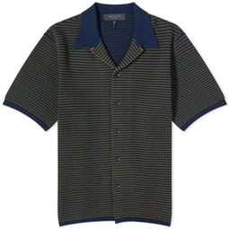 Rag & Bone Felix Short Sleeve Shirt Navy