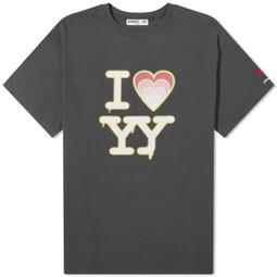 OPEN YY I Love YY Box T-Shirt Charcoal