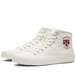 Kenzo High Top Canvas Sneakers White