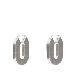 Jil Sander Hoop Earrings Silver