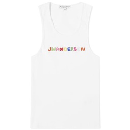 JW Anderson Logo Embroidery Vest White