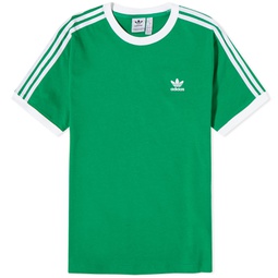 Adidas 3 Stripe T-Shirt Green