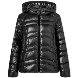 Moncler Narlay Padded Jacket With Logo Hood Black