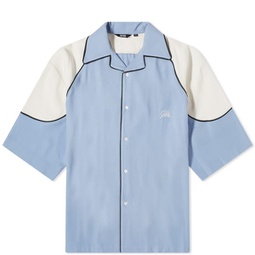 GCDS Comma Short Sleeve Vacation Shirt Baby Blue