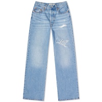 Levis Ribcage Straight Ankle Jeans Blue