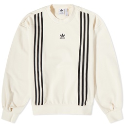 Adidas Adicolor 3-Stripe Sweat Wonder White