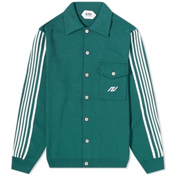 Autry Knitted Sporty Track Jacket Green