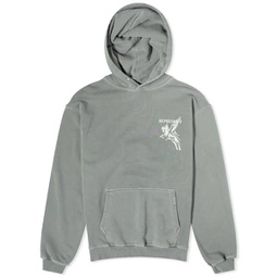 Represent Power And Speed Hoodie Olive