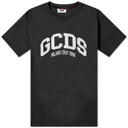 GCDS College Logo T-Shirt Nero