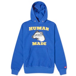 Human Made Badger Hoodie Blue