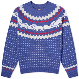 Human Made Nordic Jacquard Knit Sweater Blue