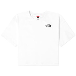 The North Face Cropped Simple Dome T-Shirt White