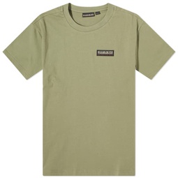 Napapijri Iaato Logo T-Shirt Green Lichen