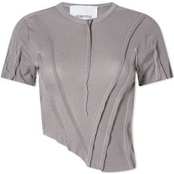 Sami Miro Vintage Asymmetric Short Sleeve T-Shirt Graphite Grey
