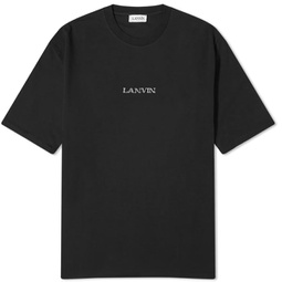 Lanvin Embroidered Logo T-Shirt Black