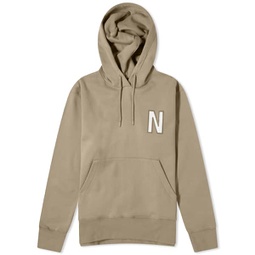 Norse Projects Arne Relaxed N Logo Hoodie Clay