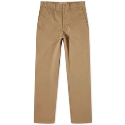 Norse Projects Aros Regular Italian Brushed Twill Trousers Utility Khaki