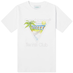 Casablanca Tennis Club Icon T-Shirt White