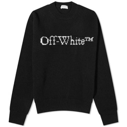 Off-White Logo Crew Knit Black & White