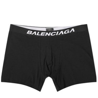 Balenciaga Logo Boxer Briefs Black & Black