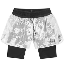 Over Over 2 Layer Shorts White Foil