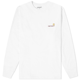 Carhartt WIP Long Sleeve American Script T-Shirt White