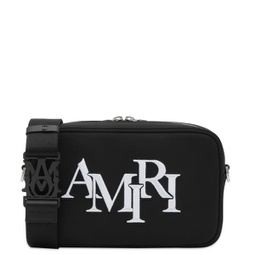 AMIRI Staggered Logo Camera Bag Black