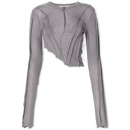 Sami Miro Vintage Asymmetric Long Sleeve T-Shirt Graphite Grey
