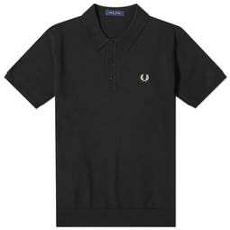 Fred Perry Classic Knit Polo Black