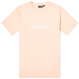Napapijri Box Logo T-Shirt Pink Salmon