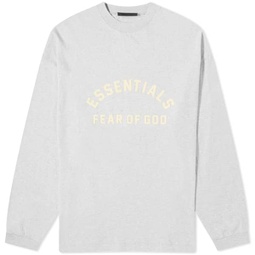 Fear of God ESSENTIALS Spring Long Sleeve Printed T-Shirt Light Heather Grey