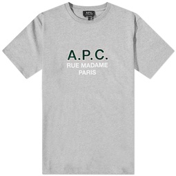 A.P.C. Madame Logo T-Shirt Heathered Grey