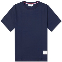 Thom Browne Relaxed Fit Side Split Classic T-Shirt Navy