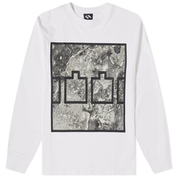The Trilogy Tapes Block Ice Long Sleeve T-Shirt White