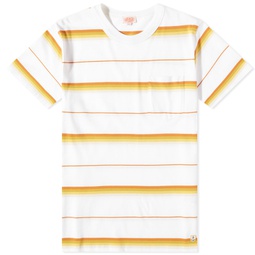Armor-Lux Stripe T-Shirt White, Yellow & Rusty