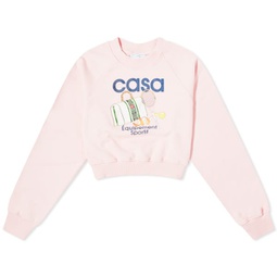 Casablanca Equipement Sportif Crop Sweater Pink