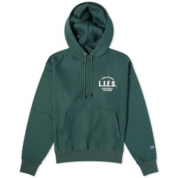 L.I.E.S. Records Classic Logo Hoodie Forest Green